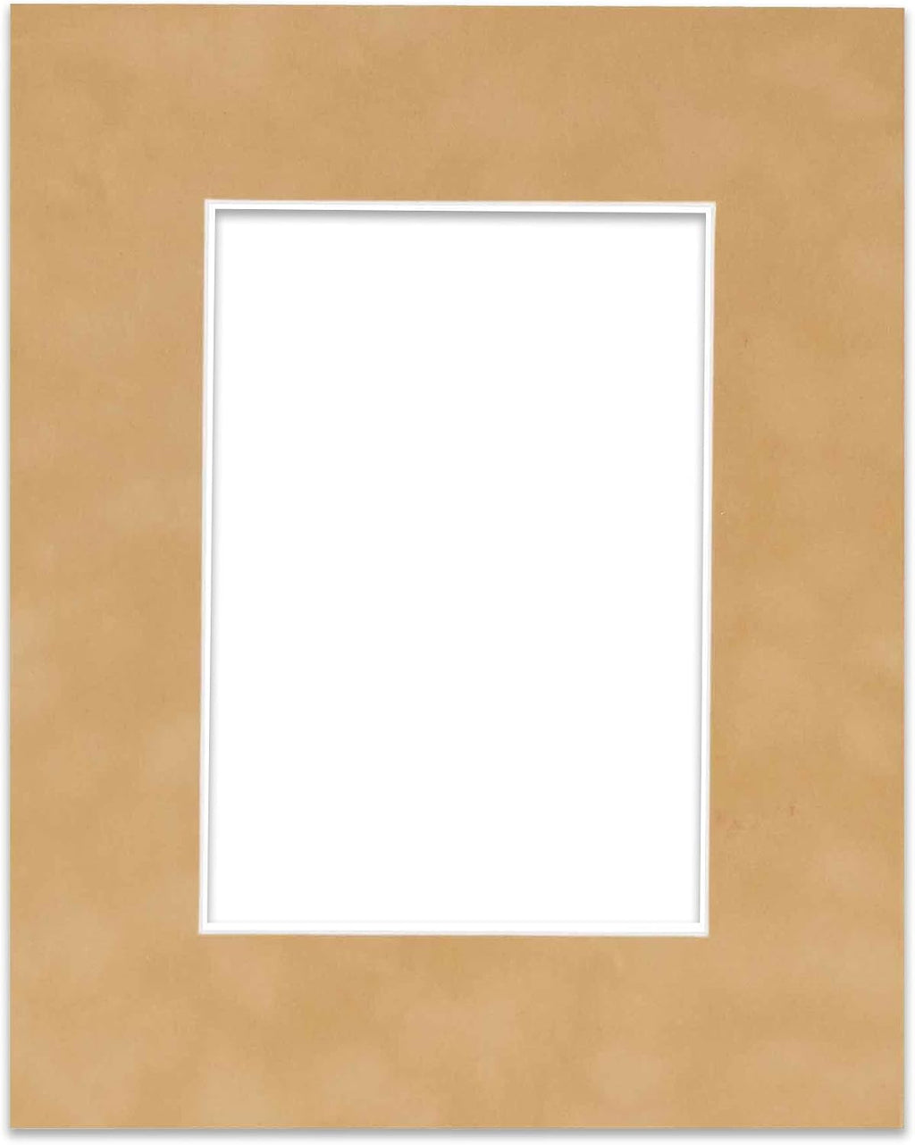 Poster Palooza Pack of 25 Acid Free 11x14 Mats Bevel Cut for 8.5x11 Photos - Beige Suede Precut Matboards For Pictures, Photos, Framing - 4-ply Thickness
