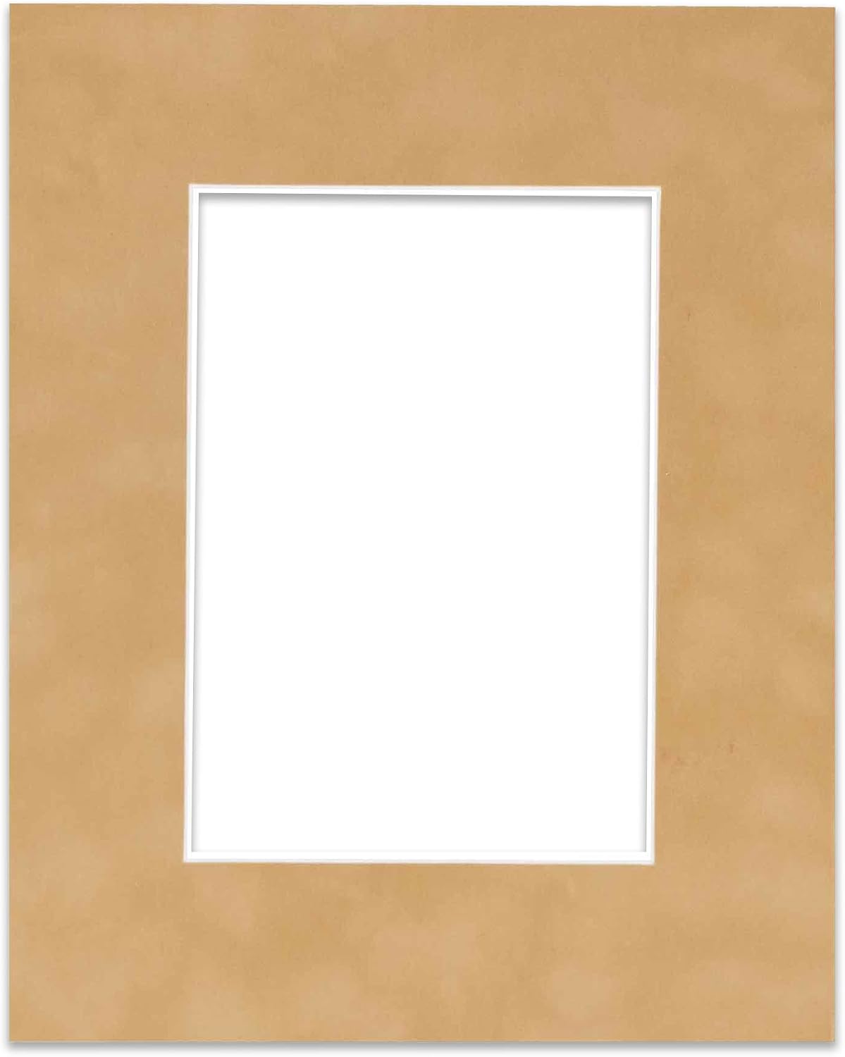 Poster Palooza Pack of 25 Acid Free 12x16 Mats Bevel Cut for 11x14 Photos - Beige Suede Precut Matboards for Pictures, Photos, Framing - 4-ply Thickness