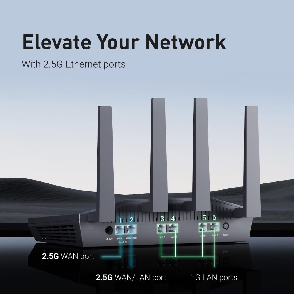 GL.iNet GL-MT6000 (Flint 2) WiFi 6 Router & GL.iNet GL-MT300N-V2 (Mango) Portable Mini Travel Wireless Pocket VPN WiFi Router