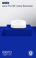 Amazon eero Pro 6E mesh wifi router with 1 month free eero Business (auto-renews annually) - Coverage up to 2,000 sq. ft., Connect 100+ devices, 1-pack