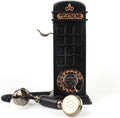 Retro Phonebooth Recording Audio Guest Book Phone for Wedding, Vintage Guestbook Telephone Booth (Black)