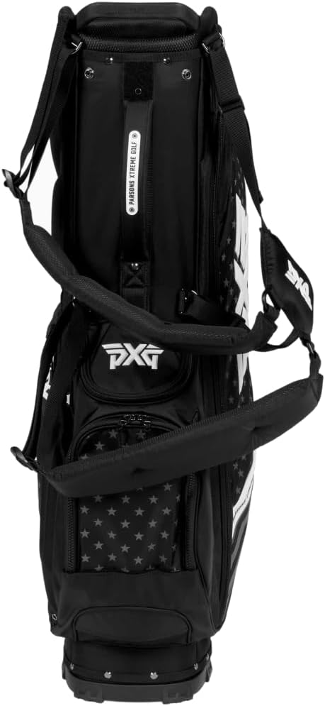 PXG Golf Carry Stand Bag, Xtreme, Deluxe, Lightweight, Aloha, with Carbon Fiber Stand Legs, 4-Way Top, 13 Pockets, Padded Back Panel, Insulated Water Bottle Pocket