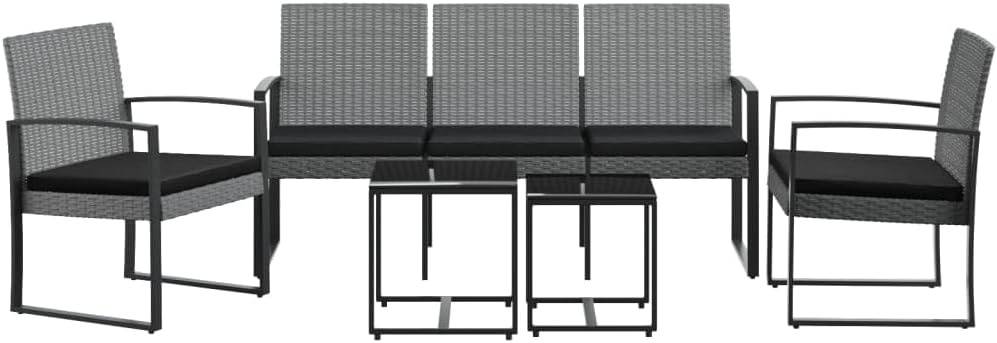 5 Piece Patio Dining Set with Cushions Dark Gray PP Rattanqueen Bed Frame with headboard Queen Size Bed Frame King Size Bed Frame King Platform Bed Frame Metal Bed Frame Queen Size