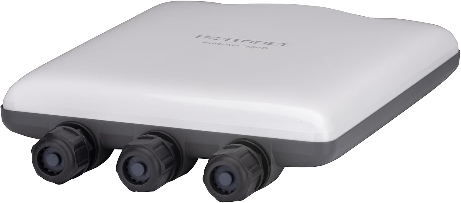 Fortinet FortiAP 234G Ruggedized Indoor/Outdoor Wi-Fi 6E Access Point | Tri-Radio 2.4 GHz + 5 GHz + 5 GHz / 6 GHz/scanning | Up to 574 Mbps + 1201 Mbps + 2402 Mbps (FAP-234G-A)