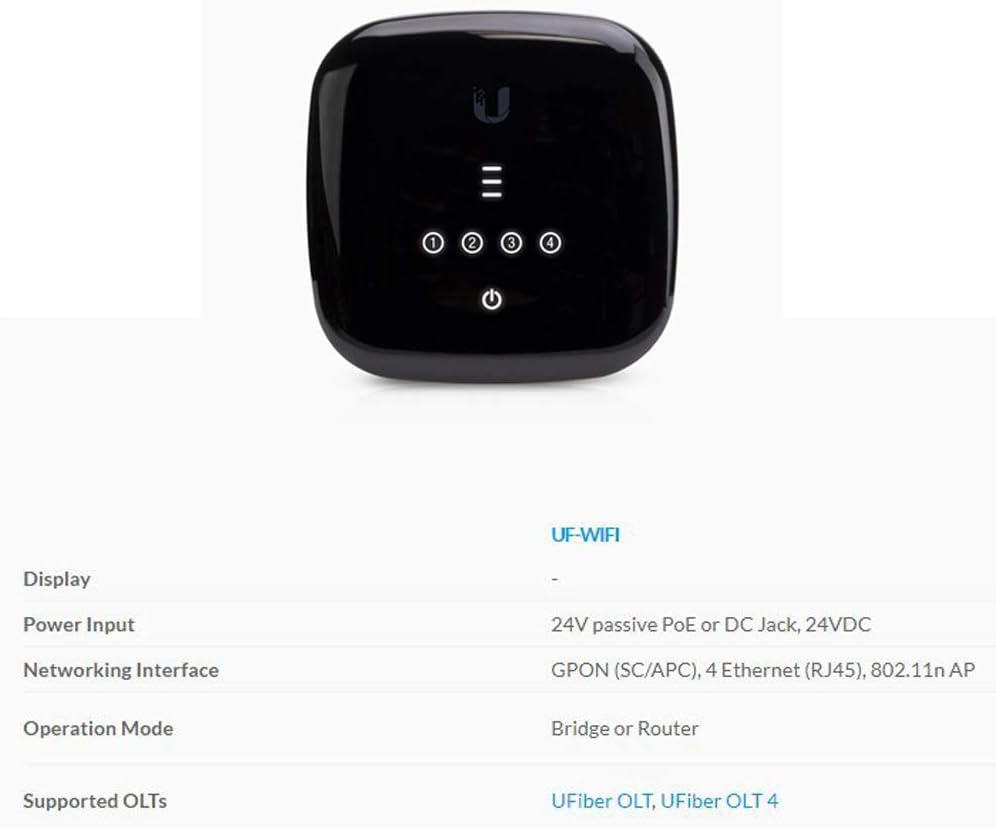 UFiber UF-WiFi-US WiFi 4-Port GPON Router WiFi Gigabit 300Mbps 802.11n (10-Pack)