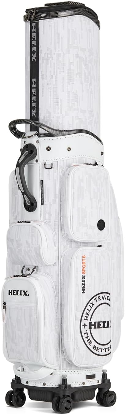 HELIX Rolling Golf Travel Bag with Retractable Top – Wheeled Cart Bag for Daily Play & Airport Travel