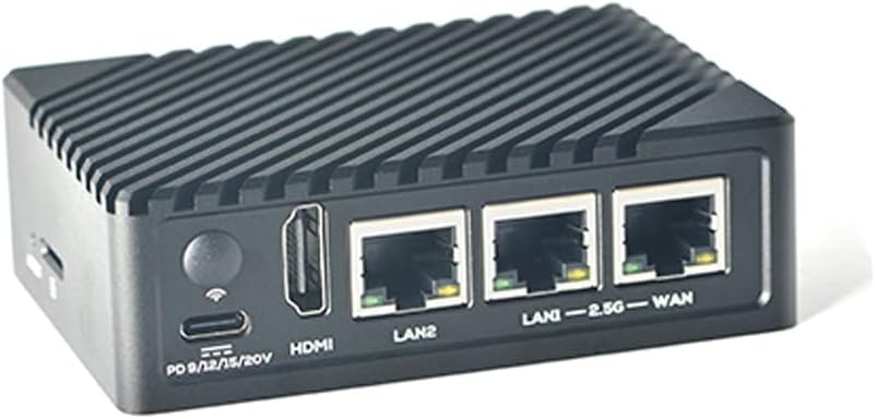 Nanopi R6S Mini WiFi Router Linux OpenWRT - 8GB LPDDR4X RAM 64GB eMMC, 8K Video Decoder Encoder, RK3588S SoC with 6TOPs NPU, 2X 2.5G &1G Gbps Ethernet for IoT NAS Smart Home Gateway (Standard)