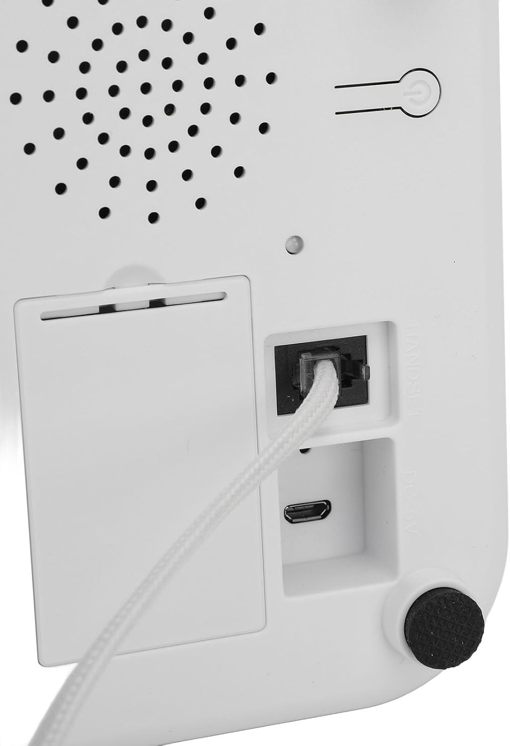 Wedding Recorder Audio Guestbook, Antique Telephones with Recording Function Retro Keypad Phone, 8G Capacity Audio Messages Telephone Record (White)