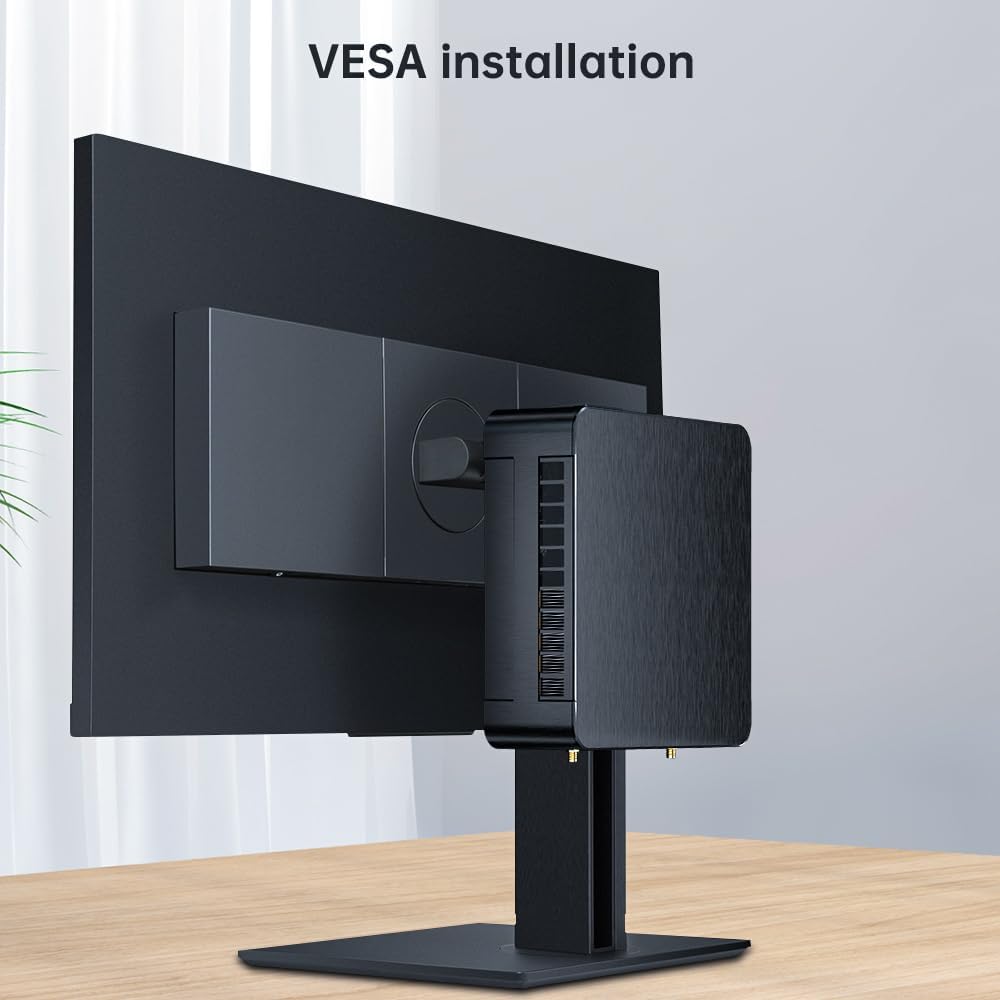 Thdeukoty Mini PC with Core i9-9880H 2.3 up to 4.8GHz, 16G DDR4 1T SSD, Windows 11 Pro Desktop Computer, DP*1, HDMI*2 4K@60Hz Triple Display, Optical, Dual LAN, WiFi6E/BT5.3,VESA