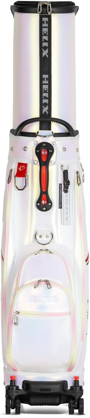 HELIX Women's Golf Bag with Wheels, Retractable Golf Cart Bag for Ladies, Easy to Carry and Travel