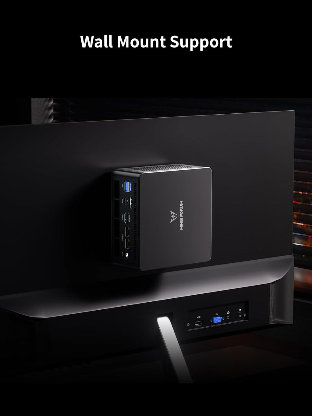 MINISFORUM UM890 Pro Barebone with Mini PC, AMD Ryzen 9 8945HS Mini Computers,8K Quad Display HDMI/DP1.4/USB4 х 2, AMD Radeon 780M/Dual LAN 2.5(NO RAM/SSD/OS)