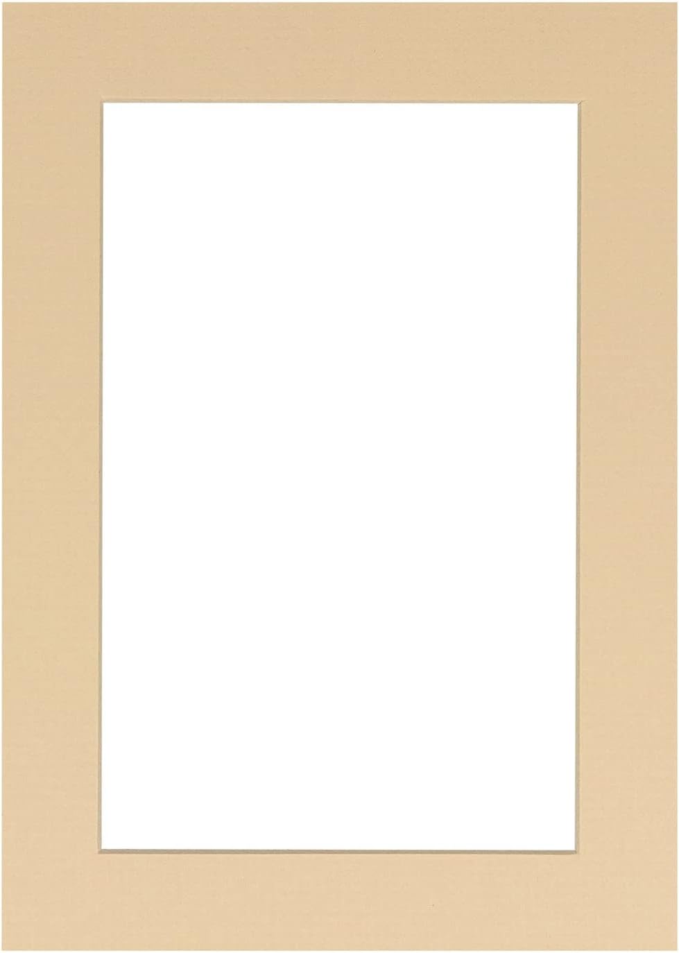 Poster Palooza Pack of 25 Acid Free 12x16 Mats Bevel Cut for 11x14 Photos - Beige Precut Matboards with Backing Boards and Clear Photo Mat Bags for Pictures, Photos, Framing - 4-ply Thickness