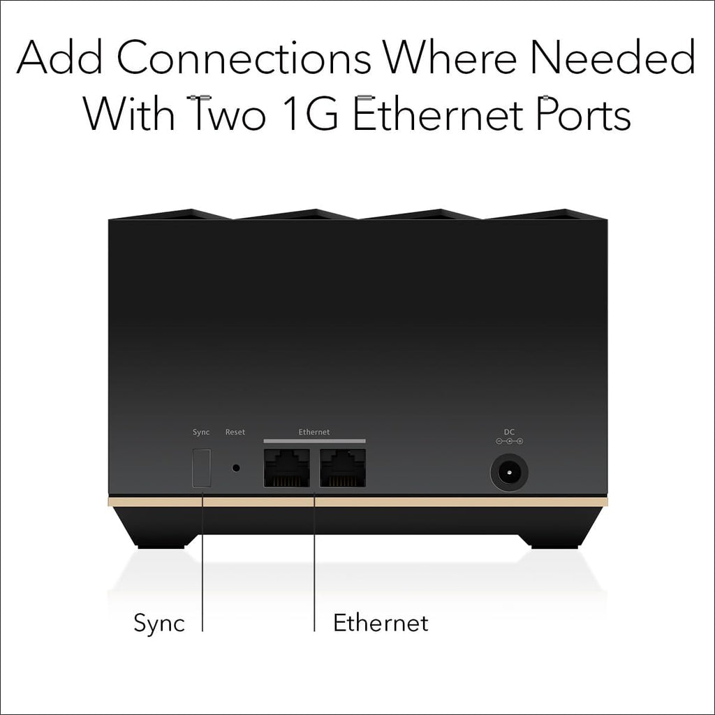 NETGEAR Nighthawk Tri-Band Whole Home Mesh WiFi 6E Add-on Satellite (MS90) – Works with Your Nighthawk MK93S System - Adds Up to 2,500 sq. ft. Coverage - AXE5700 (Up to 5.7Gbps)