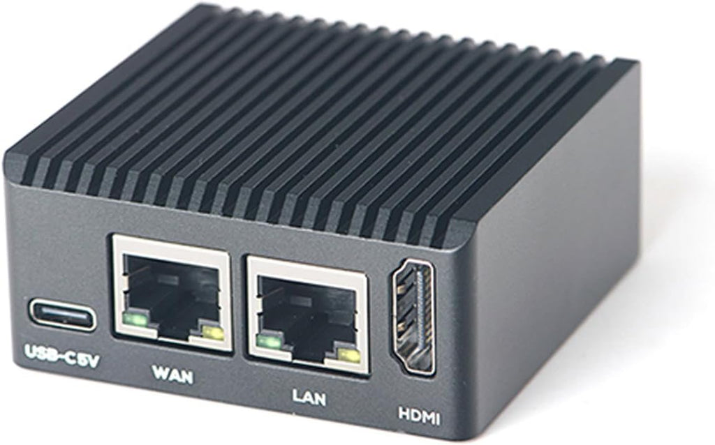 FriendlyElec NanoPi R3S Mini Router OpenWRT, 2GB LPDDR4X RAM 32GB eMMC, with Dual-Gbps Ethernet for Smart Home Office Gateway IoT NAS Applications, Support Debian Ubuntu OS (2+32GB with Metal Case)