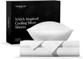 Miracle Made Extra Luxe Soft Cooling Bed Sheet Set, 3-piece Silver-Infused Cotton Fabric – Lightweight, Hypoallergenic Bedding for Hot Sleepers, Twin XL Size, White