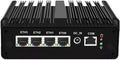 Fanless Mini PC J6412 with M.2 Nvme 4*i226 2.5G LAN , Micro Firewall Appliance 2*USB3.0 ,SIM Card Slot, WiFi,Mini Desktop Computer Hardware, Micro Router Appliance, AES-NI, OPNsense,NO RAM NO SSD