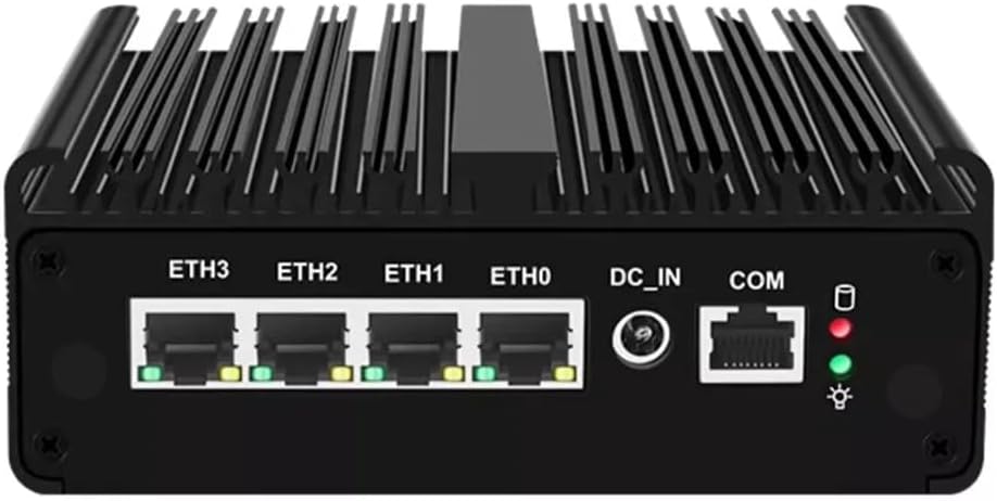 Fanless Mini PC J6412 with M.2 Nvme 4*i226 2.5G LAN , Micro Firewall Appliance 2*USB3.0 ,SIM Card Slot, WiFi,Mini Desktop Computer Hardware, Micro Router Appliance, AES-NI, OPNsense,NO RAM NO SSD