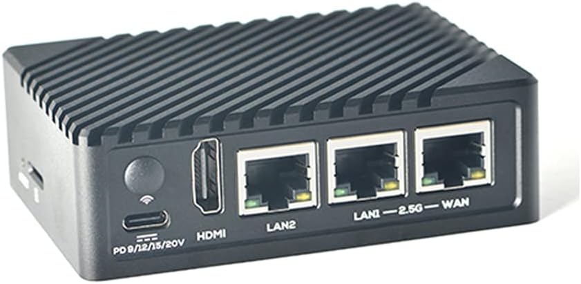 Nanopi R6S Mini WiFi Router Linux OpenWRT - 8GB LPDDR4X RAM 64GB eMMC, 8K Video Decoder Encoder, RK3588S SoC with 6TOPs NPU, 2X 2.5G &1G Gbps Ethernet for IoT NAS Smart Home Gateway (TF Card Kit)