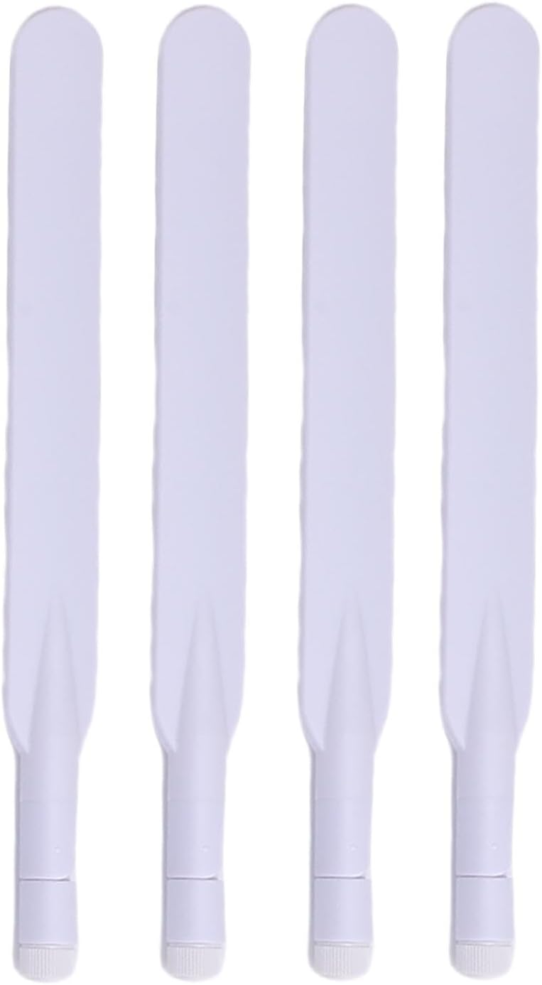 Fdit Outdoor 4G Solar Router, IP66, 12W Solar Panel, 300Mbps WiFi Extender with SIM Card Slot for Farms and Construction Sites (White Antennae)