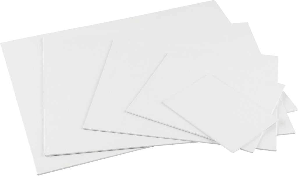 Centurion All-Media Primed Linen Panels - Large Multipack of 9-11oz Universal Primed Canvas Boards for Painting, Mounted on MDF Wood, Non-Warping, Ideal for Artists, Professionals, and Painters