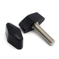 Diamond Shaped Plastic Clamping Knob with M6 Female Thread Metal Insert(M6x32(100pcs))