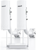 UeeVii CPE450 Wireless Bridge and WR3000K WiFi Router Kit, 5.8G 3KM Point to Point Wireless Bridge Outdoor to Shop Barn Garage Building Network Kit Solution, Outdoor WiFi Bridge(2PCS), Plug and Play