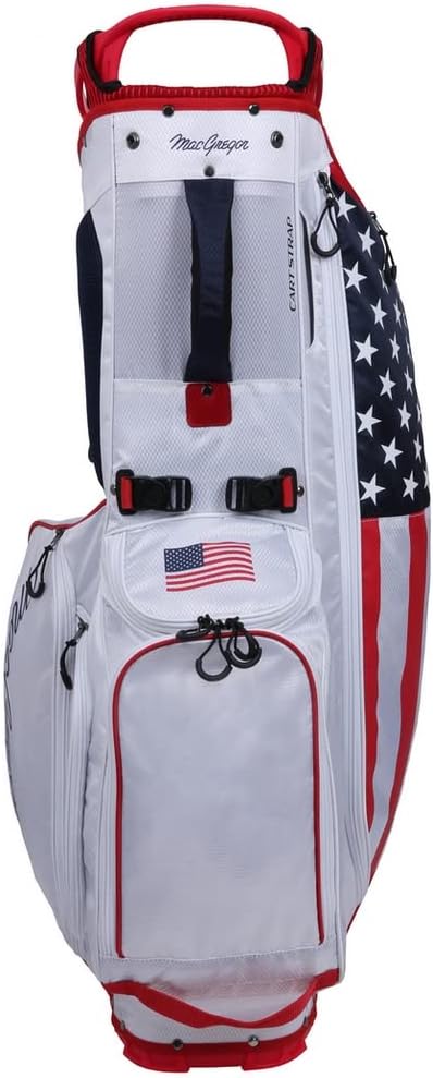 MacGregor Golf Deluxe Stand Bag, USA Stars and Stripes Flag