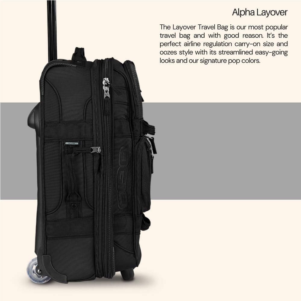 OGIO Layover Travel Bag (Black Pindot)