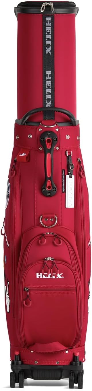 HELIX Women's Golf Bag with Wheels, Retractable Golf Cart Bag for Ladies, Easy to Carry and Travel