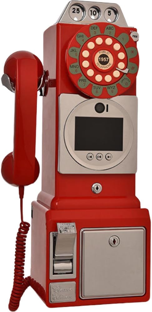1080p Video Audio Guestbook,Audio Video Guest Book Retro Wedding,3.5 Inch Screen,Recording Time 300 Minutes,for Wedding Bridal Shower Birthday Graduation Red
