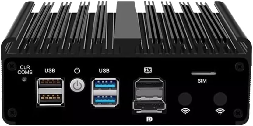 Fanless Mini PC J5005 with M.2 Nvme 4*i226 2.5G LAN , Micro Firewall Appliance 2*USB3.0 ,SIM Card Slot, WiFi,Mini Desktop Computer Hardware, Micro Router Appliance, AES-NI, OPNsense,NO RAM NO SSD