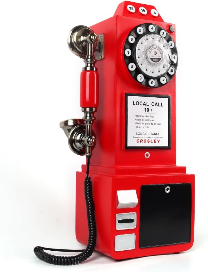 2023 New Audio Guestbook Phone Booth Wedding Recorder a Great Addition to Any Special Occasion - Wedding Guestbook Phone Booth (Red)