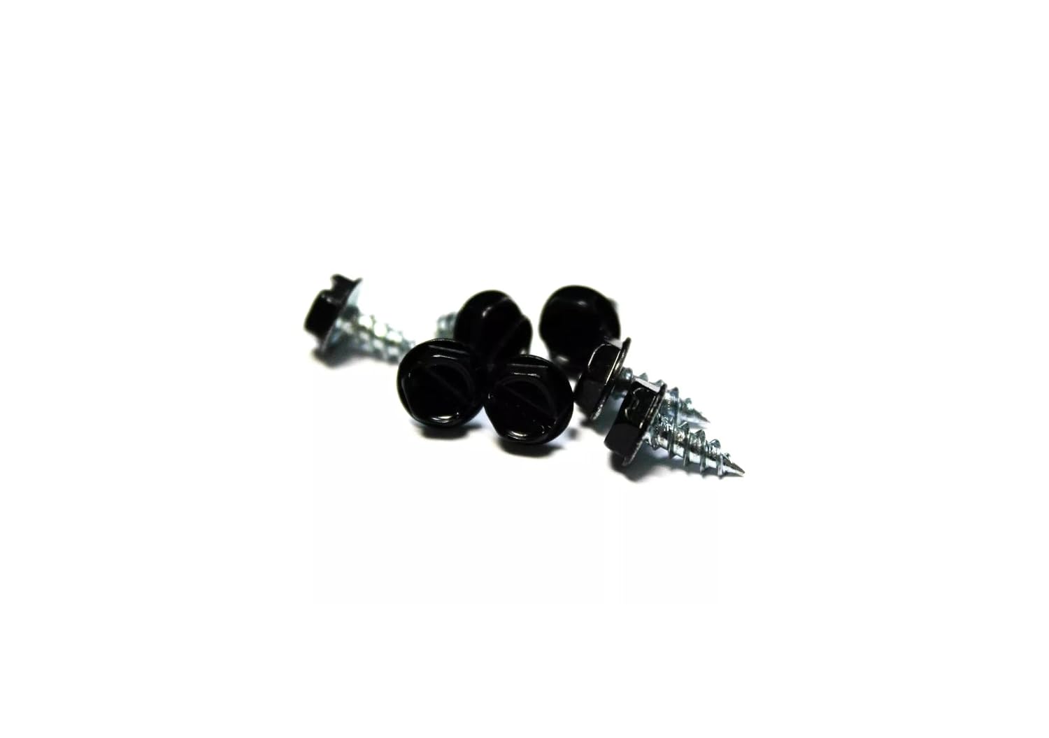 10000 Pcs 6 X 3/8 Slotted Hex Head Sheet Metal Screws Black Fasteners Screws Set