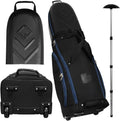 CaddyDaddy Enforcer Golf Travel Bag Crush Resistant Hard Top Protection, New 18 Month Full Replacement Coverage, Durable Thick Nylon Wheels Lockable XL Zippers. Case for Transporting Clubs on Airlines