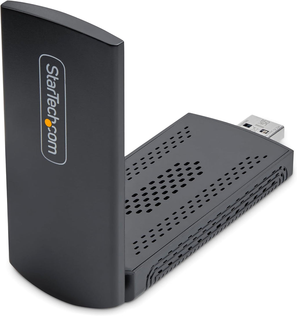 StarTech.com Wi-Fi 6E USB Adapter/Dongle, for Desktop/Laptop PC, Wireless NIC w/Foldable Antenna, WiFi 2.4/5/6GHz Network