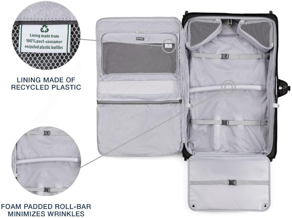 Travelpro Maxlite 5 Softside Lightweight Carry-On Upright 2 Wheel Rolling Garment Bag, 22-Inch — Black