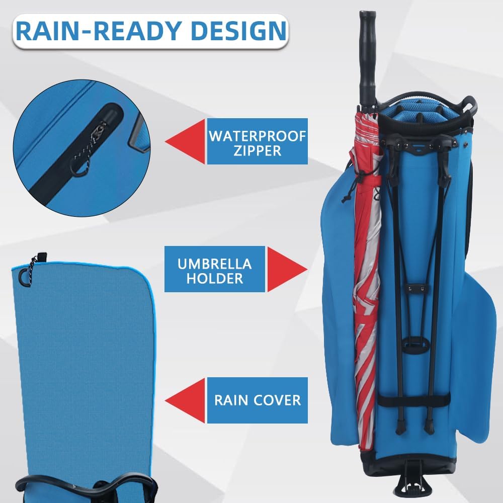 14 Way Golf Stand Bag, Lightweight Golf Bags with Stand for Men and Women