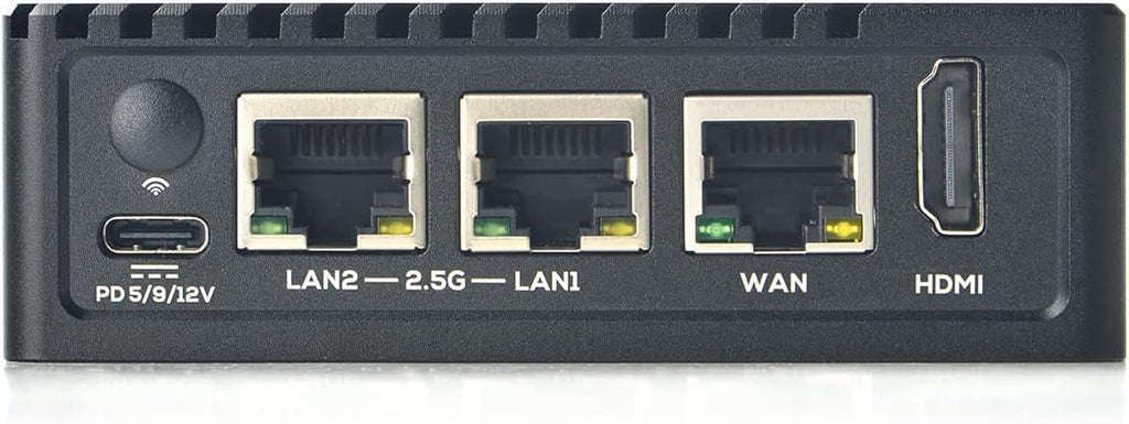 Nanopi R5S Router RK3568 development board OpenWRT A55 HDMI2.0 2.5G Gigabit network port Mini Router (4GB Mental case with 20W PD Power Supply)