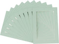 8.5x11 Mat for 11x14 Frame - Precut Mat Board Acid-Free Show Kit with Backing Board, and Clear Bags Honeydew Green 8.5x11 Photo Matte For a 11x14 Picture Frame Matboard for Framing, Pack of 25 Mats