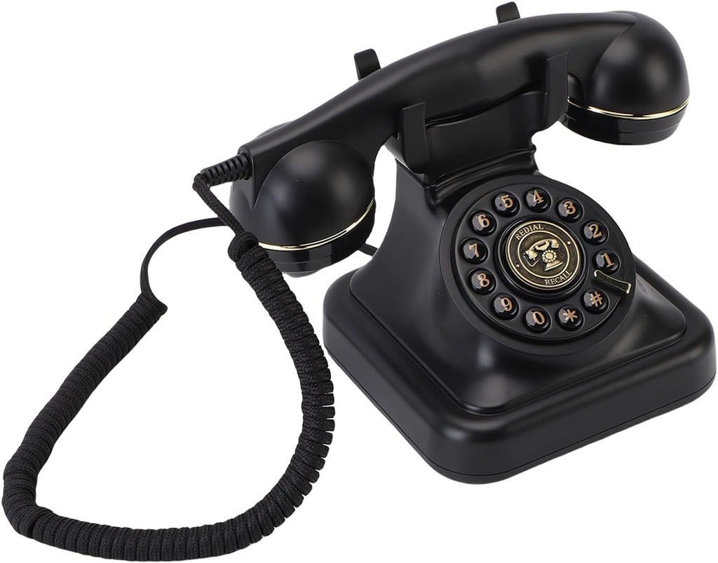 Audio Guest Book Wedding Phone, Audio Guestbook Phone, Vintage Style Message Voicemail for Graduation, Birthdays, Shower, Special Occasions, 32G Micro Storage Card (Black)