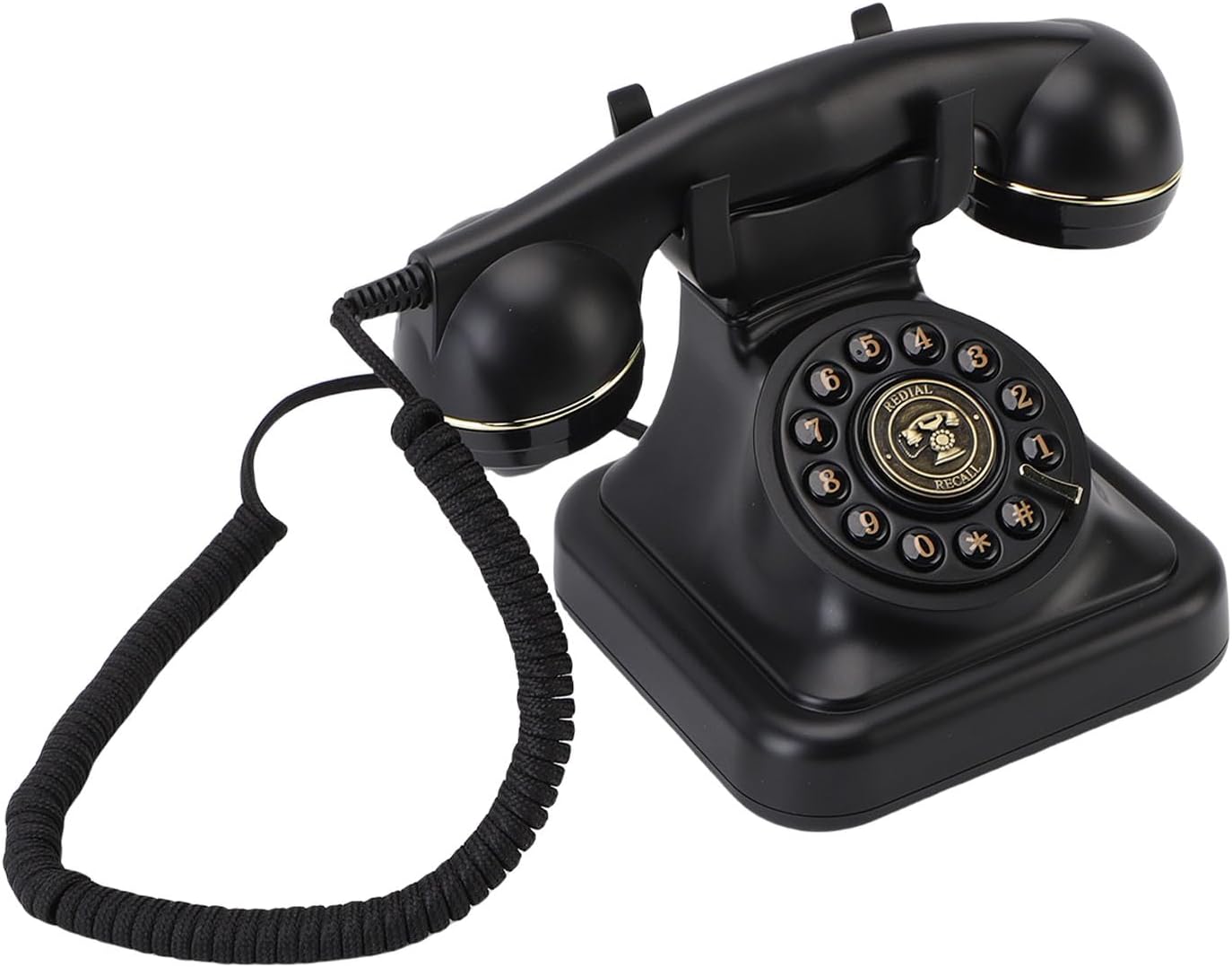 Audio Guest Book Wedding Phone, Audio Guestbook Phone, Vintage Style Message Voicemail for Graduation, Birthdays, Shower, Special Occasions, 32G Micro Storage Card (Black)
