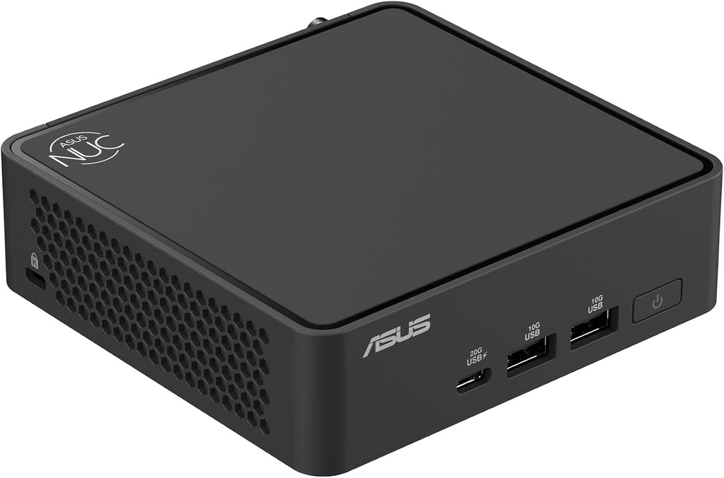 ASUS NUC 15 Pro Slim Full System Mini PC with Intel Series 1 Core 3 100U, 16GB DDR5 RAM, 512GB PCIe G4x4 NVMe SSD, Thunderbolt™ 4, WiFi 7 & Bluetooth 5.4, Toolless Chassis Access, VESA Mount Included