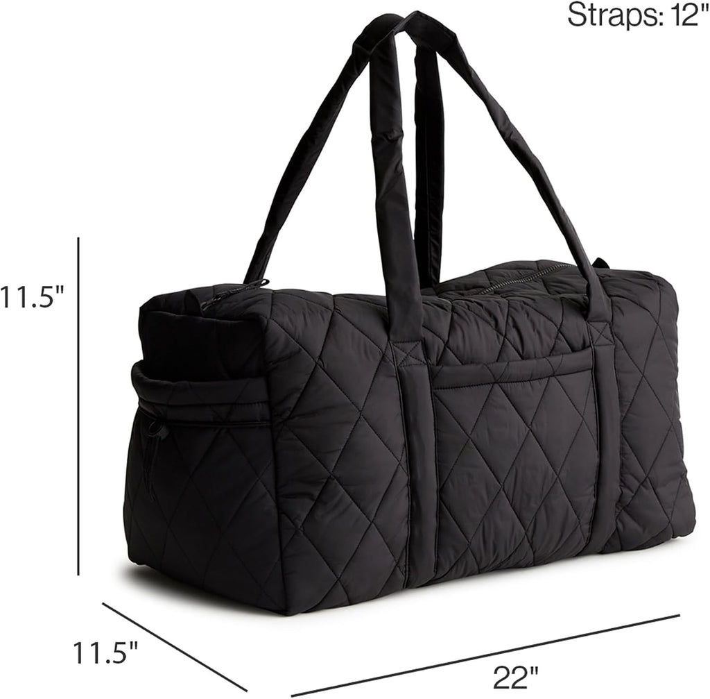 Vera Bradley Women's Featherweight Large Original Duffel Travel Bag, Moonless Night, One Size