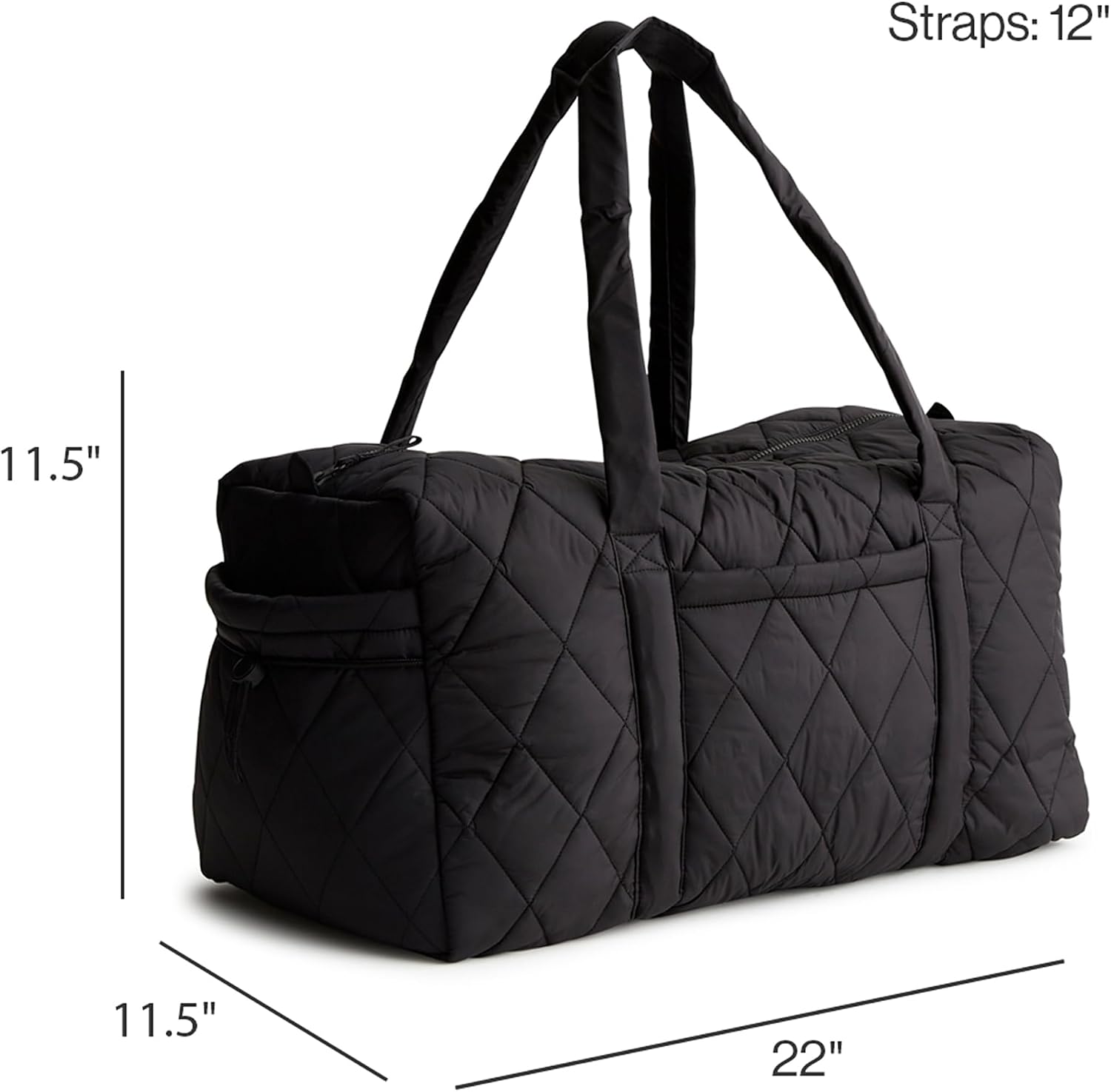 Vera Bradley Women's Featherweight Large Original Duffel Travel Bag, Moonless Night, One Size