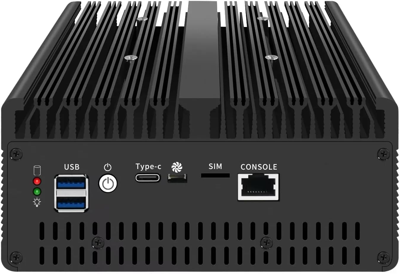 Fanless Mini PC 8505 with DDR5 M.2 Nvme 4*i226 2.5G LAN,USB,HDMI,DP,Type-c,Intel 82599ES 2 * 10G SFP+,WiFi,Micro Router Appliance, AES-NI, OPNsense,NO RAM NO SSD