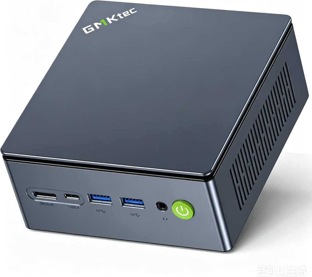 GMKtec M7 Ultra Mini PC Gaming, Ryzen 7 PRO 6850U 16GB DDR5 RAM & 512GB SSD, Mini Desktop Computer with PCle 4.0x4 Oculink Dual NIC LAN 2.5G, Dual USB4, Quad Display Support 8K@60Hz DP 2.0, HDMI2.1