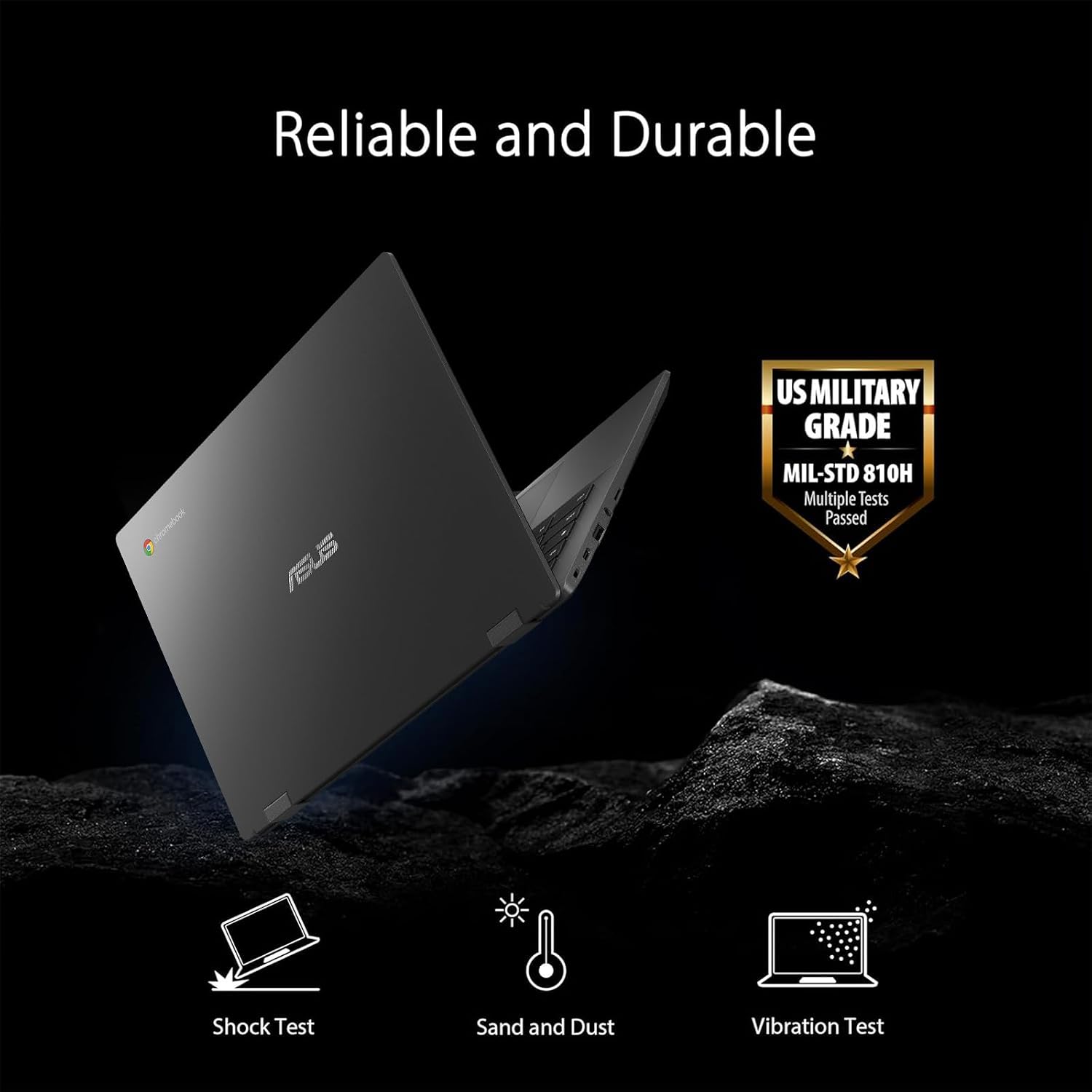 ASUS Chromebook CM1402 14' FHD Laptop, MediaTek Kompanio 520, 4GB LPDDR4x-3600 MHz RAM, 64GB eMMC, HD Webcam, WiFi 6, Bluetooth, Chrome OS, Gravity Gray