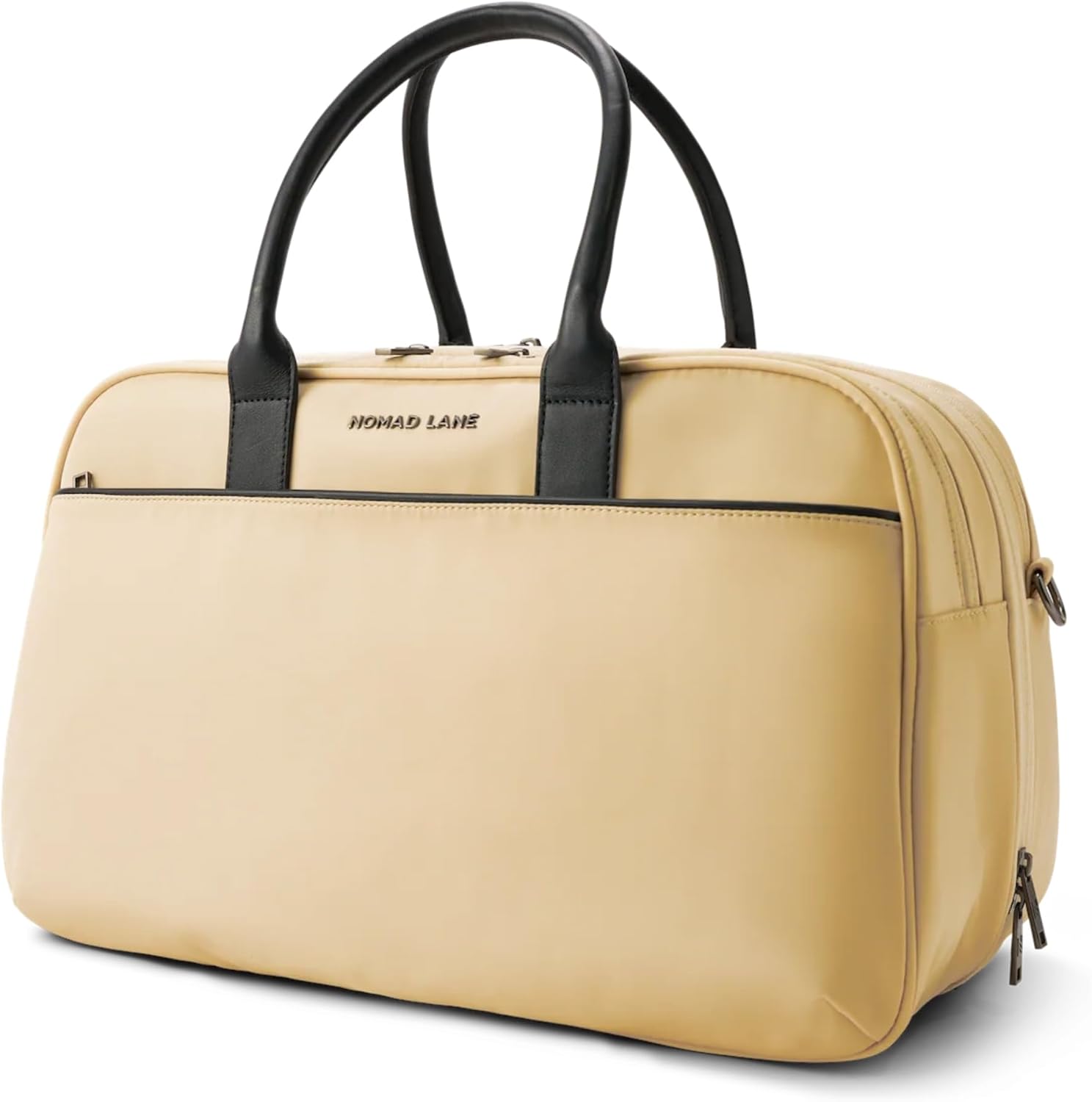 Nomad Lane Carry-On Luggage Duffel Bag, Durable & Lightweight Suitcase. Bento Bag, Personal Item Weekender Travel Bag for Men & Women, Dune Khaki