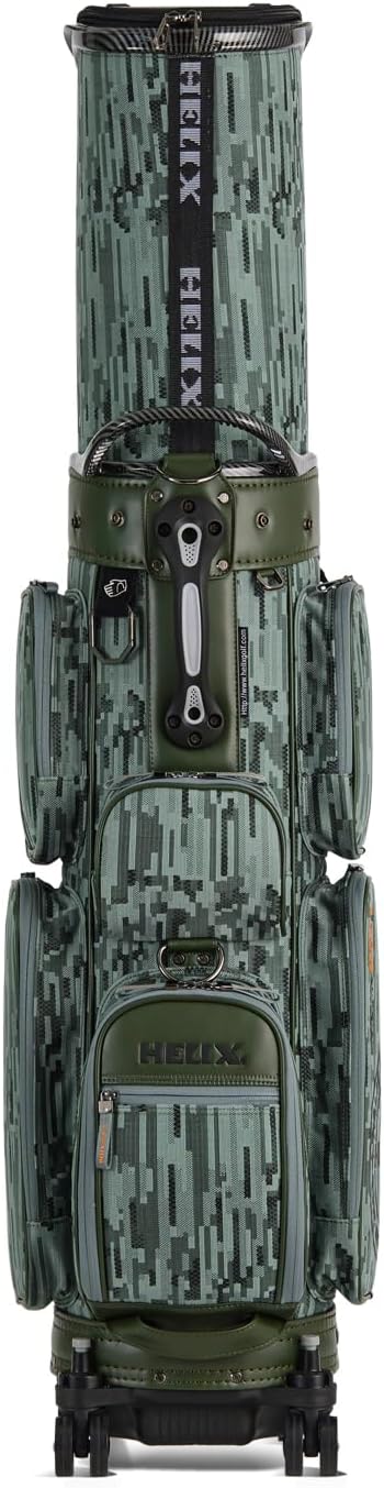 HELIX Rolling Golf Travel Bag with Retractable Top – Wheeled Cart Bag for Daily Play & Airport Travel