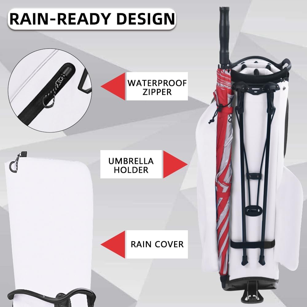 14 Way Golf Stand Bag, Lightweight Golf Bags with Stand for Men and Women